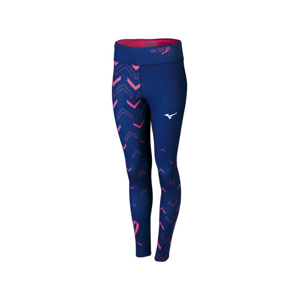 Mizuno Patriotic Női Leggings Sötétkék/Rózsaszín UDT152768